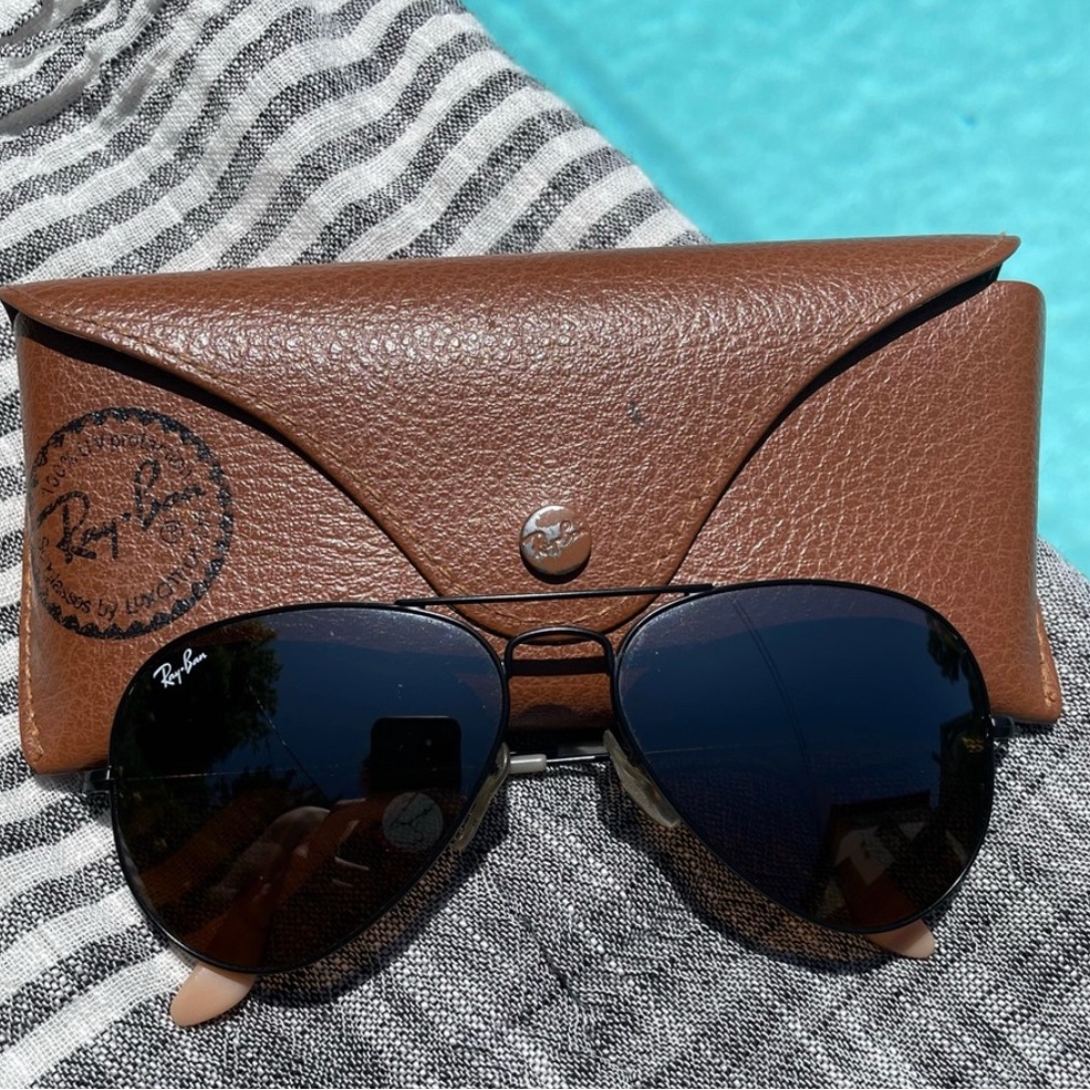 Ray Ban Aviators, Gunmetal, Black